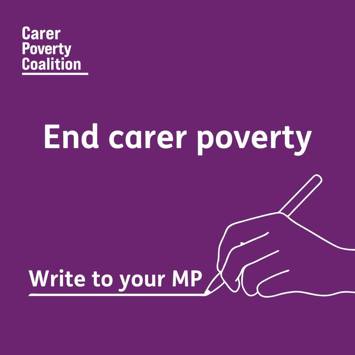 End carer poverty. Write to your MP today.