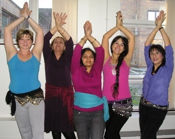 Photo of carers belly dancing
